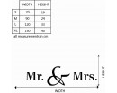 Mr. & Mrs. Quotes Wall Decal Love Vinyl Art Stickers